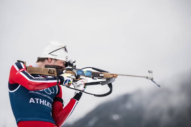 260206 Sturla Holm Laegreid of Norway at a biathlon training session during day 0 of the 2026 Winter Olympics on February 6, 2026 in Anterselva. Photo: Mathias Bergeld BILDBYRAN kod MB MB1311 skidskytte biathlon skiskyting Olympic Games, Olympische Spiele, Olympia, OS olympics winter olympics os ol olympiska spel vinter-os olympiske leker milano cortina 2026 milan cortina 2026 milano cortina 2026 olympic games milano cortina 2026 winter olympic games milano cortina-os milano cortina-ol vinter-ol bbeng träning training norge *** 260206 Sturla Holm Laegreid of Norway at a biathlon training session during day 0 of the 2026 Winter Olympics on February 6, 2026 in Anterselva Photo Mathias Bergeld BILDBYRAN code MB MB1311 biathlon biathlon olympic games olympics olympics winter olympics os ol olympiska spel vinter os olympiske leker milano cortina 2026 milan cortina 2026 milano cortina 2026 olympic games milano cortina 2026 winter olympic games milano cortina os milano cortina ol vinter ol bbeng träning training norge  Copyright: MATHIASxBERGELD BB260206MB049