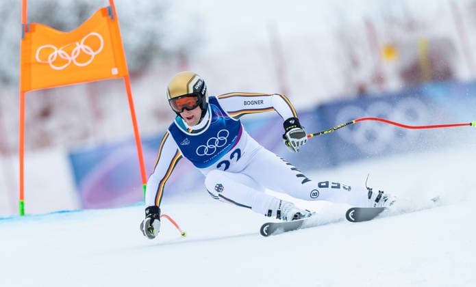 OLYMPICS - Winter Olympic Games, Olympische Spiele, Olympia, OS Milano Cortina 2026 BORMIO,ITALY,06.FEB.26 - OLYMPICS, ALPINE SKIING - Winter Olympic Games Milano Cortina 2026, preview, downhill training, men. Image shows Simon Jocher (GER).  GEPAxpictures xHaraldxSteiner