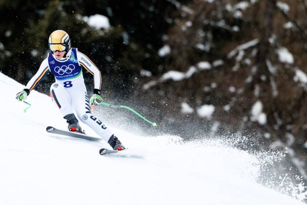 OLYMPICS - Winter Olympic Games, Olympische Spiele, Olympia, OS Milano Cortina 2026 CORTINA D AMPEZZO,ITALY,06.FEB.26 - OLYMPICS, ALPINE SKIING - Winter Olympic Games Milano Cortina 2026, preview, downhill training, women. Image shows Kira Weidle-Winkelmann (GER).  GEPAxpictures xMaticxKlansek