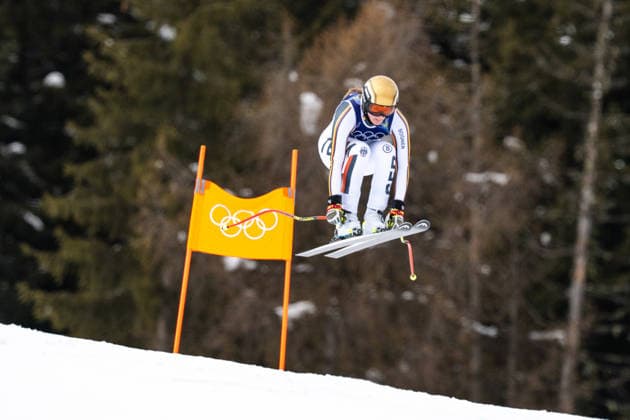 OLYMPICS - Winter Olympic Games, Olympische Spiele, Olympia, OS Milano Cortina 2026 CORTINA D AMPEZZO,ITALY,06.FEB.26 - OLYMPICS, ALPINE SKIING - Winter Olympic Games Milano Cortina 2026, preview, downhill training, women. Image shows Emma Aicher (GER).  GEPAxpictures xAlexanderxSolc