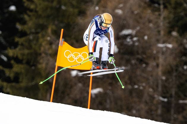 OLYMPICS - Winter Olympic Games, Olympische Spiele, Olympia, OS Milano Cortina 2026 CORTINA D AMPEZZO,ITALY,06.FEB.26 - OLYMPICS, ALPINE SKIING - Winter Olympic Games Milano Cortina 2026, preview, downhill training, women. Image shows Kira Weidle-Winkelmann (GER).  GEPAxpictures xAlexanderxSolc