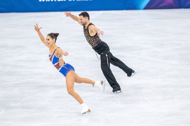 Figure skating, Eiskunstlauf - Milano Cortina 2026 Winter Olympics: Day 0 Lilah Fear and Lewis Gibson from Great Britain participate in the Winter Olympic Games, Olympische Spiele, Olympia, OS in Milano, Italy, on February 6, 2026, at the Milano Ice Skating Arena Milano Lombardia Italy  Copyright: xFedericoxManonix originalFilename:manoni-figuresk260206_npsZF.jpg