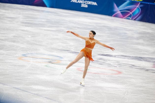 February 6, 2026, Milano, Lombardia, Italy: Madeline Schizas from Canada during the Winter Olympic Games, Olympische Spiele, Olympia, OS Milano Cortina 2026, Milano Ice Skating Arena, on February 6, 2026 in Milano, Italy Milano Italy - ZUMAm345 20260206_oly_m345_092 Copyright: xFedericoxManonix