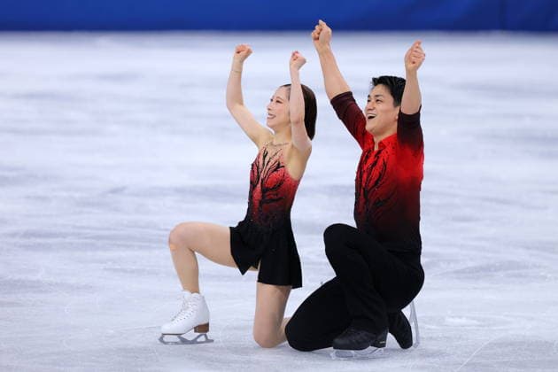 Riku Miura & Ryuichi Kihara (JPN), FEBRUARY 6, 2026 - Figure skating, Eiskunstlauf : Team Pairs Short Program during the Milano Cortina 2026 Olympic Winter games, Winterspiele,Spiele, Summer games at Milano Ice Skating Arena in Milan, Italy. Noxthirdxpartyxsales  aflo_318689502
