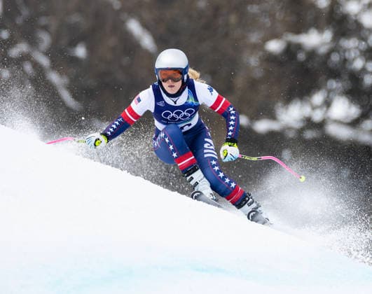 February 6, 2026, Cortina D ampezzo, Colorado, Italy: Lindsey Vonn of the United States on the first day of Womens Downhill Training at Tofane Alpine Skiing Centre for the Milano Cortina 2026 Winter Olympics. Cortina D ampezzo Italy - ZUMAsc5_ 20260206_oly_sc5_017 Copyright: xErichxSchlegelx