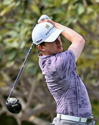QATAR MASTERS 2026- SECOND ROUND Euan Walker of Scotland tees off on the 10th hole during second round of the Qatar Masters 2026 golf tournament at the Doha Golf Club on February 06, 2026. DOHA Qatar Copyright: xNOUSHADx