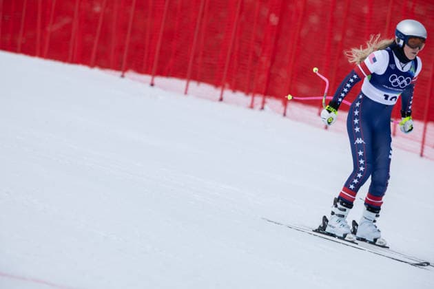 February 6, 2026, Cortina D ampezzo, Belluno, Italy: American Lindsey Vonn (USA) skis in the WomenÃ¢â‚¬â ¢s Alpine Downhill training run during the 2026 Winter Olympics at the Tofane Alpine Skiing Centre on Friday in Cortina d Ampezzo. Cortina D ampezzo Italy - ZUMAj89_ 20260206_oly_j89_015 Copyright: xPaulxKitagakixJr.x