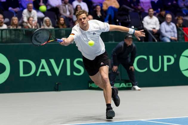 Davis Cup Germany Peru, 06 02 2026 Yannick Hanfmann GER during the Davis Cup Davis Cup Germany Peru at CASTELLO on February 6, 2026 in Duesseldorf, Germany Copyright: xBEAUTIFULxSPORTS KennyxBeelex