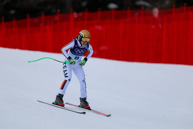 Olympische Winterspiele Milano Cortina 2026 Frauen Abfahrt 2. Offizielles Training am 06.02.2026 im Tofane Alpine Skiing Centre in Cortina d™Ampezzo Kira Weidle-Winkelmann ( Deutschland ) *** Olympic Winter Games Milano Cortina 2026 Women Downhill 2 Official training on 06 02 2026 at the Tofane Alpine Skiing Centre in Cortina d™Ampezzo Kira Weidle Winkelmann Germany xMSx