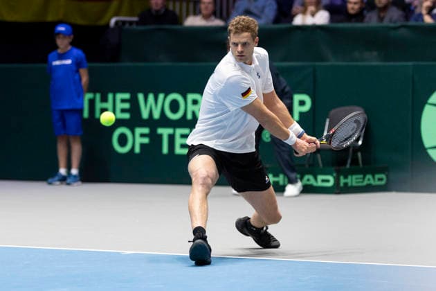 Davis Cup Germany Peru, 06 02 2026 Yannick Hanfmann GER during the Davis Cup Davis Cup Germany Peru at CASTELLO on February 6, 2026 in Duesseldorf, Germany Copyright: xBEAUTIFULxSPORTS KennyxBeelex