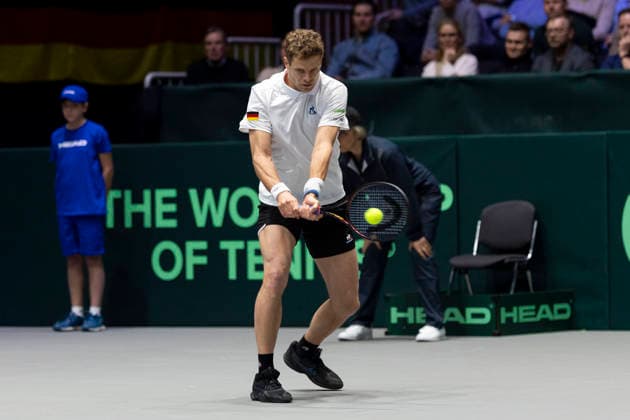 Davis Cup Germany Peru, 06 02 2026 Yannick Hanfmann GER during the Davis Cup Davis Cup Germany Peru at CASTELLO on February 6, 2026 in Duesseldorf, Germany Copyright: xBEAUTIFULxSPORTS KennyxBeelex