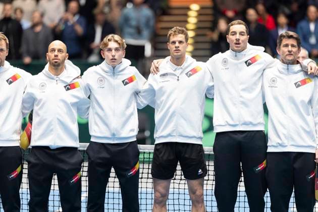 Davis Cup Germany Peru, 06 02 2026 Team Germany during the Davis Cup Davis Cup Germany Peru at CASTELLO on February 6, 2026 in Duesseldorf, Germany Copyright: xBEAUTIFULxSPORTS KennyxBeelex