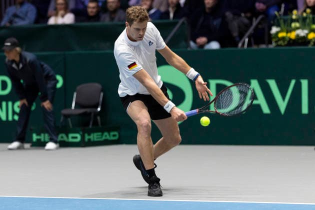 Davis Cup Germany Peru, 06 02 2026 Yannick Hanfmann GER during the Davis Cup Davis Cup Germany Peru at CASTELLO on February 6, 2026 in Duesseldorf, Germany Copyright: xBEAUTIFULxSPORTS KennyxBeelex
