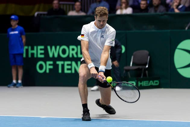Davis Cup Germany Peru, 06 02 2026 Yannick Hanfmann GER during the Davis Cup Davis Cup Germany Peru at CASTELLO on February 6, 2026 in Duesseldorf, Germany Copyright: xBEAUTIFULxSPORTS KennyxBeelex