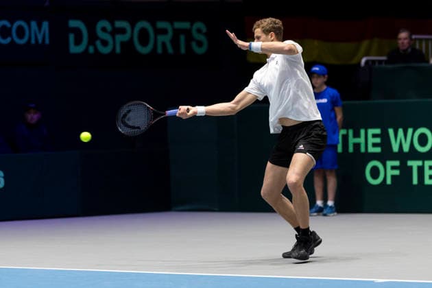 Davis Cup Germany Peru, 06 02 2026 Yannick Hanfmann GER during the Davis Cup Davis Cup Germany Peru at CASTELLO on February 6, 2026 in Duesseldorf, Germany Copyright: xBEAUTIFULxSPORTS KennyxBeelex