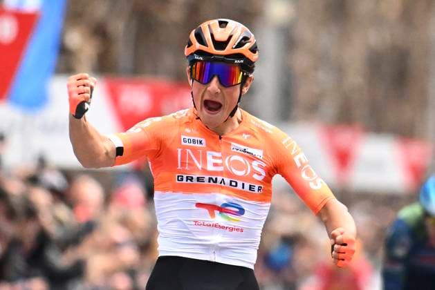 Tour of Valencia 2026 Stage 3 SAN VINCENT DEL RASPEIG, SPAIN - FEBRUARY 06 : August Andrew (USA) of INEOS Grenadiers wins the sprint during stage 3 of the 77th edition of Volta a la Comunitat Valenciana an UCI ProSeries 2.Pro cycling road race stage for Men Elite of 158.2 km with start in Orihuela and finish in San Vincent Del Raspeig on February 6, 2026 in San Vincent Del Raspeig, Spain, 06 02 2026 San Vincent Del Raspeig Spain  Copyright: xVincentxKalutx