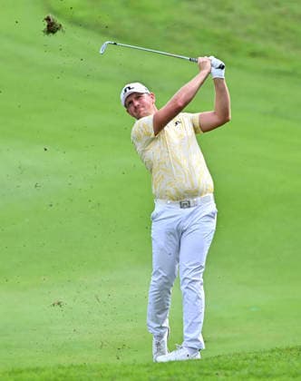 QATAR MASTERS 2026- SECOND ROUND Matt Wallace of England in action at the 5th green during second round of the Qatar Masters 2026 golf tournament at the Doha Golf Club on February 06, 2026. DOHA Qatar Copyright: xNOUSHADx