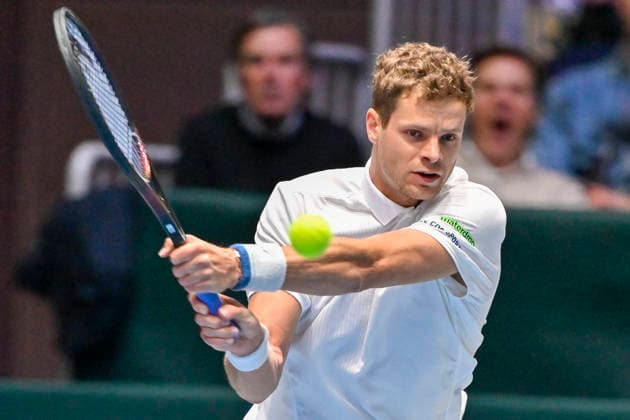 Yannick Hanfmann GER 06 02 2026 Tennis Davis Cup Qualifiers 2026 Germany vs Peru , Castello, Duesseldorf, Copyright: xpepphotox xHorstxMauelshagenx pep00321, pep_20260206_hm