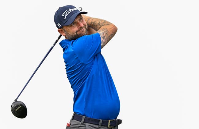 QATAR MASTERS 2026- SECOND ROUND Andy Sullivan of England tees off on the 6th hole during second round of the Qatar Masters 2026 golf tournament at the Doha Golf Club on February 06, 2026. DOHA Qatar Copyright: xNOUSHADx
