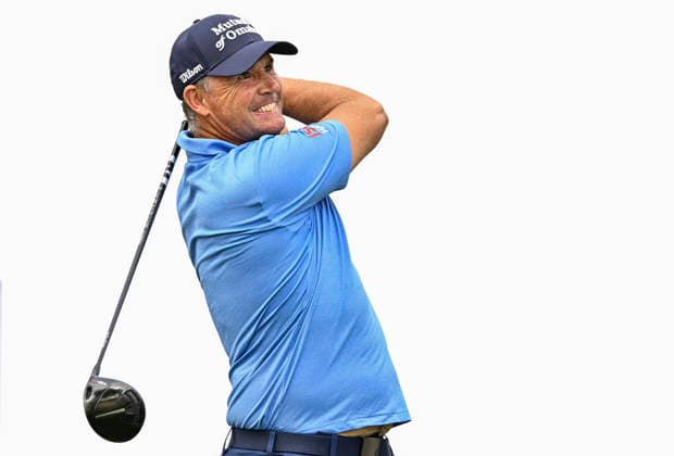QATAR MASTERS 2026- SECOND ROUND Padraig Harrington of Ireland tees off on the 6th hole during second round of the Qatar Masters 2026 golf tournament at the Doha Golf Club on February 06, 2026. DOHA Qatar Copyright: xNOUSHADx