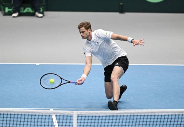 2026 Davis Cup Qualifiers , Düsseldorf Germany Germany vs Peru Day1 Match1 Yannik Hanfmann GER vs Gonzalo Bueno PER German Team