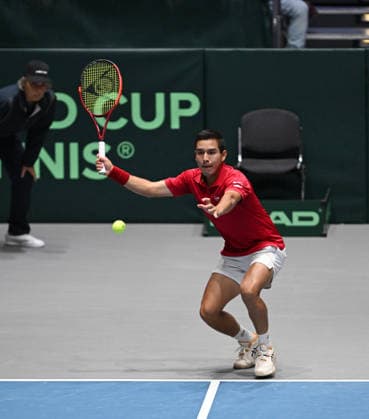 2026 Davis Cup Qualifiers , Düsseldorf Germany Germany vs Peru Day1 Match1 Yannik Hanfmann GER vs Gonzalo Bueno PER