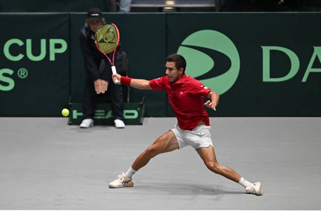 2026 Davis Cup Qualifiers , Düsseldorf Germany Germany vs Peru Day1 Match1 Yannik Hanfmann GER vs Gonzalo Bueno PER