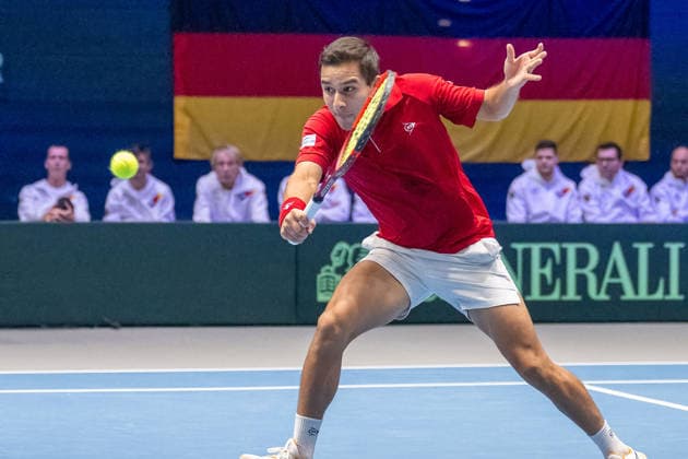 Gonzalo Bueno Team Peru has its eye on the ball Germany vs Peru, Tennis, Davis Cup, 01 round, 06 and 07 02 2026 Germany vs Peru, Tennis, Davis Cup, 01 round, 06 and 07 02 2026 Duesseldorf Copyright: xEibner-Pressefoto ThomasxHaeslerx EP_THR