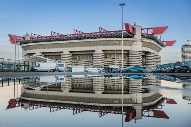 OLYMPICS - Winter Olympic Games, Olympische Spiele, Olympia, OS Milano Cortina 2026 MILAN,ITALY,06.FEB.26 - OLYMPICS - Winter Olympic Games Milano Cortina 2026, opening ceremony. Image shows an overview of the San Siro Olympic Stadium.  GEPAxpictures xMatthiasxTrinkl