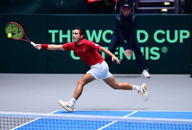 Tennis Davis Cup 2026 Germany Peru on 06 02 2026 at the Castello in Düsseldorf Gonzalo Bueno PER North Rhine-Westphalia Germany