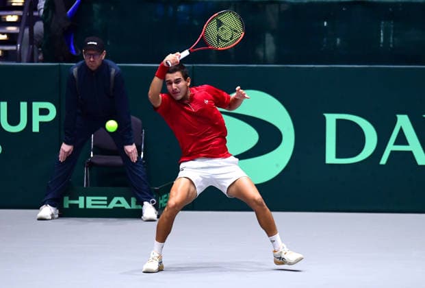 Tennis Davis Cup 2026 Germany Peru on 06 02 2026 at the Castello in Düsseldorf Gonzalo Bueno PER North Rhine-Westphalia Germany