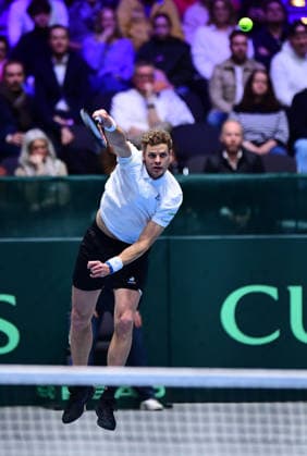 Tennis Davis Cup 2026 Germany Peru on 06 02 2026 at the Castello in Düsseldorf Yannick Hanfmann GER North Rhine-Westphalia Germany