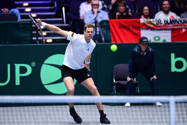 Tennis Davis Cup 2026 Germany Peru on 06 02 2026 at the Castello in Düsseldorf Yannick Hanfmann GER North Rhine-Westphalia Germany
