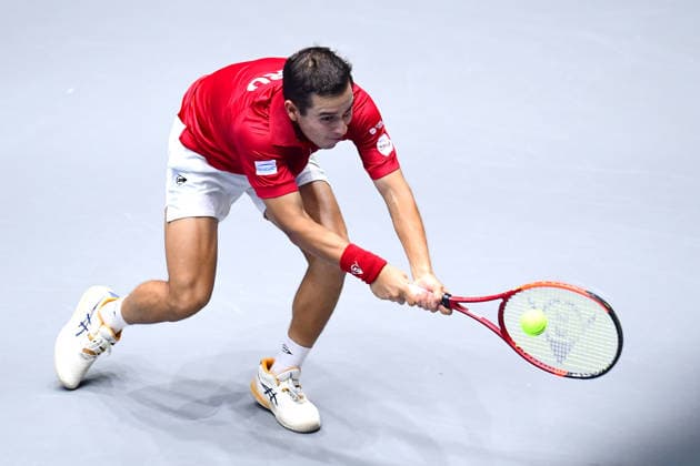 Tennis Davis Cup 2026 Germany Peru on 06 02 2026 at the Castello in Düsseldorf Gonzalo Bueno PER North Rhine-Westphalia Germany
