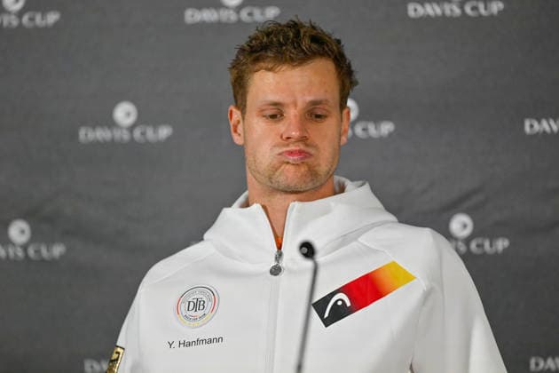 Yannick Hanfmann GER in the press conference 06 02 2026 Tennis Davis Cup Qualifiers 2026 Germany vs Peru , Castello, Duesseldorf, Copyright: xpepphotox xHorstxMauelshagenx pep00321, pep_20260206_hm