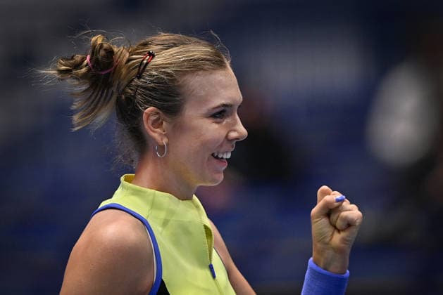 Katie Boulter (UK) in action during the match against Katie Volynets (USA) within the WTA, Tennis Damen women s tennis tournament Ostrava Open in Ostrava, Czech Republic, February 6, 2026. (CTKxPhoto JaroslavxOzana) CTKPhotoP2026020608423  CTKPhotoP2026020608423