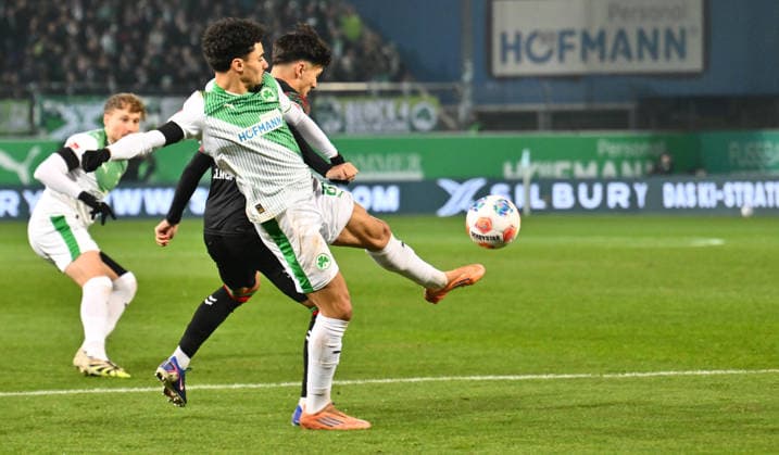 06 02 2026 Soccer Season 2025 2026 2 Soccer Bundesliga 21 Matchday SpVgg Greuther Fürth SGF Kleeblatt 1 FC Magdeburg FCM Sportfoto Zink xwoxzix DFL regulations prohibit any use of photographs as image sequences and or quasi video only for editorial use Aiman Dardari 11, SpVgg Greuther Fürth Laurin Ulrich 8, 1 FC Magdeburg FCM
