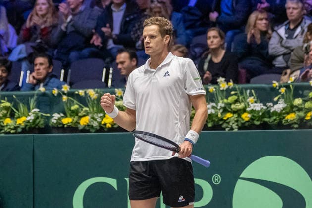 Yannick Hanfmann Team Germany cheers a successful ball Germany vs Peru, Tennis, Davis Cup, 01 round, 06 and 07 02 2026 Germany vs Peru, Tennis, Davis Cup, 01 round, 06 and 07 02 2026 Duesseldorf Copyright: xEibner-Pressefoto ThomasxHaeslerx EP_THR
