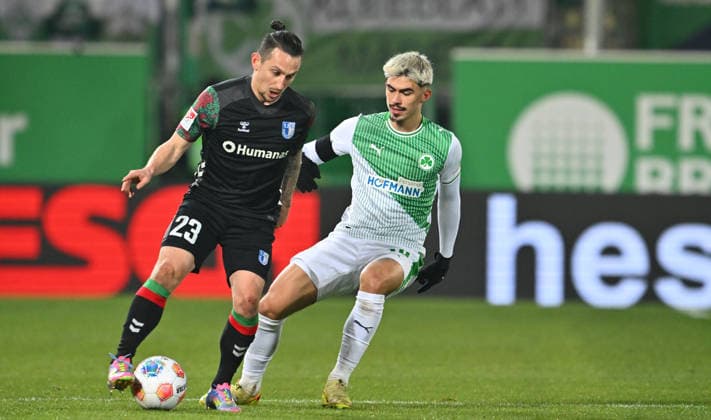 06 02 2026 Soccer Season 2025 2026 2 Soccer Bundesliga 21 Matchday SpVgg Greuther Fürth SGF Kleeblatt 1 FC Magdeburg FCM Sportfoto Zink xwoxzix DFL regulations prohibit any use of photographs as image sequences and or quasi video only for editorial use Baris Atik 23, 1 FC Magdeburg FCM Aaron Keller 16, SpVgg Greuther Fürth