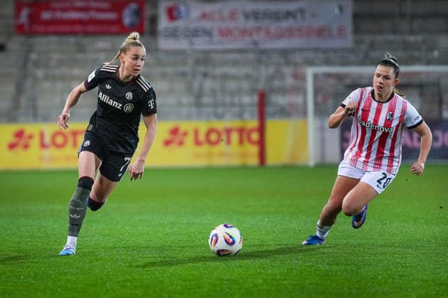 Soccer, Google Pixel Womens Bundesliga, 17 Matchday, 2025 2026, SC Freiburg vs FC Bayern Munich, 06 02 2026, Dreisamstadion, Freiburg, GIULIA GWINN FC Bayern Munich, 7 Freiburg Dreisamstadion Baden Württemberg Germany Copyright: xFINLEYxMÖRCHx