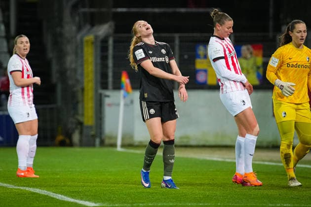 Soccer, Google Pixel Womens Bundesliga, Matchday 17, 2025 2026, SC Freiburg vs FC Bayern Munich, 06 02 2026, Dreisamstadion, Freiburg, STINE BALLISAGER FC Bayern Munich, 3 Freiburg Dreisamstadion Baden Württemberg Germany Copyright: xFINLEYxMÖRCHx