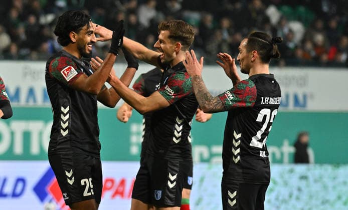 06 02 2026 Soccer Season 2025 2026 2 Soccer Bundesliga 21 Matchday SpVgg Greuther Fürth SGF Kleeblatt 1 FC Magdeburg FCM Sportfoto Zink MeZi xmexzix DFL regulations prohibit any use of photographs as image sequences and or quasi video only for editorial use Torjubel Jubel nach Treffer Tor Torschuß zum 1 3 durch Rayan Ghrieb 29, 1 FC Magdeburg FCM