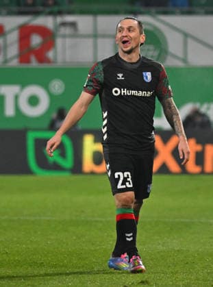 06 02 2026 Soccer Season 2025 2026 2 Soccer Bundesliga 21 Matchday SpVgg Greuther Fürth SGF Kleeblatt 1 FC Magdeburg FCM Sportfoto Zink MeZi xmexzix DFL regulations prohibit any use of photographs as image sequences and or quasi video only for editorial use Baris Atik 23, 1 FC Magdeburg FCM Jubel Freude