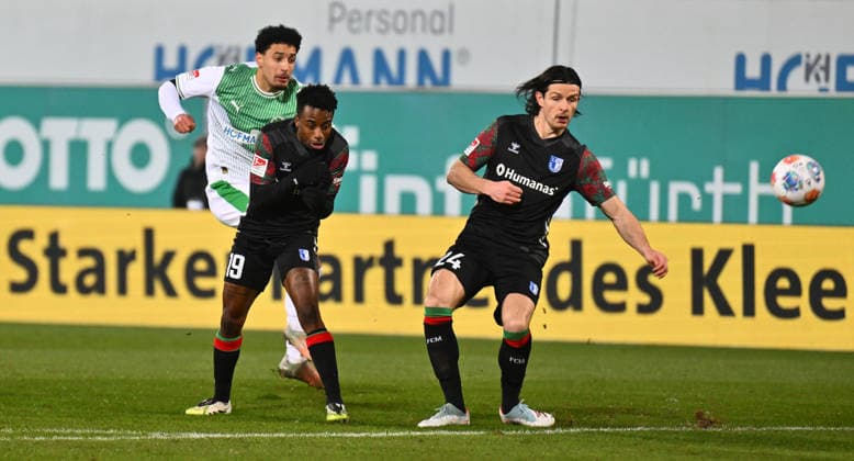 06 02 2026 Soccer Season 2025 2026 2 Soccer Bundesliga 21 Matchday SpVgg Greuther Fürth SGF Kleeblatt 1 FC Magdeburg FCM Sportfoto Zink xwoxzix DFL regulations prohibit any use of photographs as image sequences and or quasi video only for editorial use Sayfallah Ltaief 47, SpVgg Greuther Fürth Lubambo Musonda 19, 1 FC Magdeburg FCM Jean Hugonet 24, 1 FC Magdeburg FCM