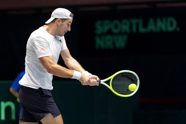 Davis Cup Germany Peru, 06 02 2026 Jan Lennard Struff GER during the Davis Cup Davis Cup Germany Peru at CASTELLO on February 6, 2026 in Duesseldorf, Germany Copyright: xBEAUTIFULxSPORTS KennyxBeelex