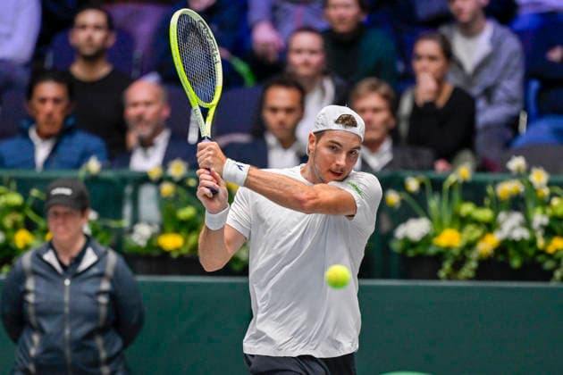 Jan Lennard Struff GER 06 02 2026 Tennis Davis Cup Qualifiers 2026 Germany vs Peru , Castello, Duesseldorf, Copyright: xpepphotox xHorstxMauelshagenx pep00321, pep_20260206_hm