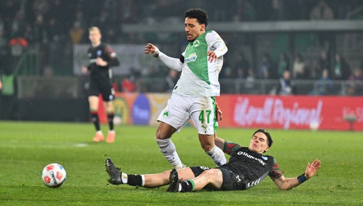 06 02 2026 Soccer Season 2025 2026 2 Soccer Bundesliga 21 Matchday SpVgg Greuther Fürth SGF Kleeblatt 1 FC Magdeburg FCM Sportfoto Zink xwoxzix DFL regulations prohibit any use of photographs as image sequences and or quasi video only for editorial use Sayfallah Ltaief 47, SpVgg Greuther Fürth Dariusz Stalmach 6, 1 FC Magdeburg FCM