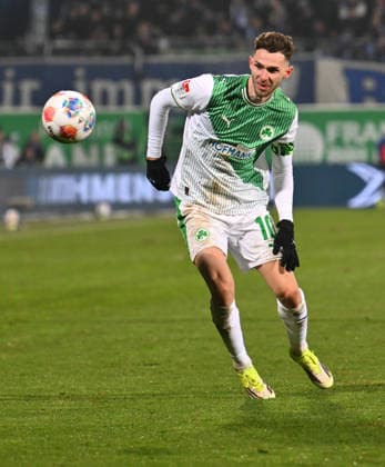 06 02 2026 Soccer Season 2025 2026 2 Soccer Bundesliga 21 Matchday SpVgg Greuther Fürth SGF Kleeblatt 1 FC Magdeburg FCM Sportfoto Zink xwoxzix DFL regulations prohibit any use of photographs as image sequences and or quasi video only for editorial use Branimir Hrgota 10, SpVgg Greuther Fürth