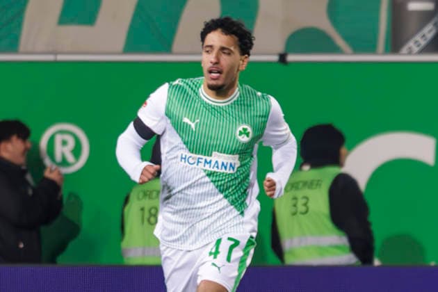 Fürth, Germany 06 February 2026 2 Liga 2025 2026 SpVgg Greuther Fürth vs 1 FC Magdeburg In the picture Sayfallah Ltaiet SGF cheers after his goal to 4 5 DFL regulations prohibit any use of photographs as image sequences and or quasi video Sportpark Ronhof Bayern Copyright: xFotostandx xSchäferx