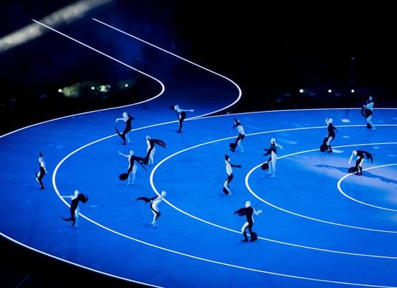 MILAN - Atmospheric scene during the opening ceremony of the Winter Olympics in the San Siro Stadium. IRIS VAN DEN BROEK ANP xVIxANPxSportx xxANPxIVx 549839111 originalFilename: 549839111.jpg